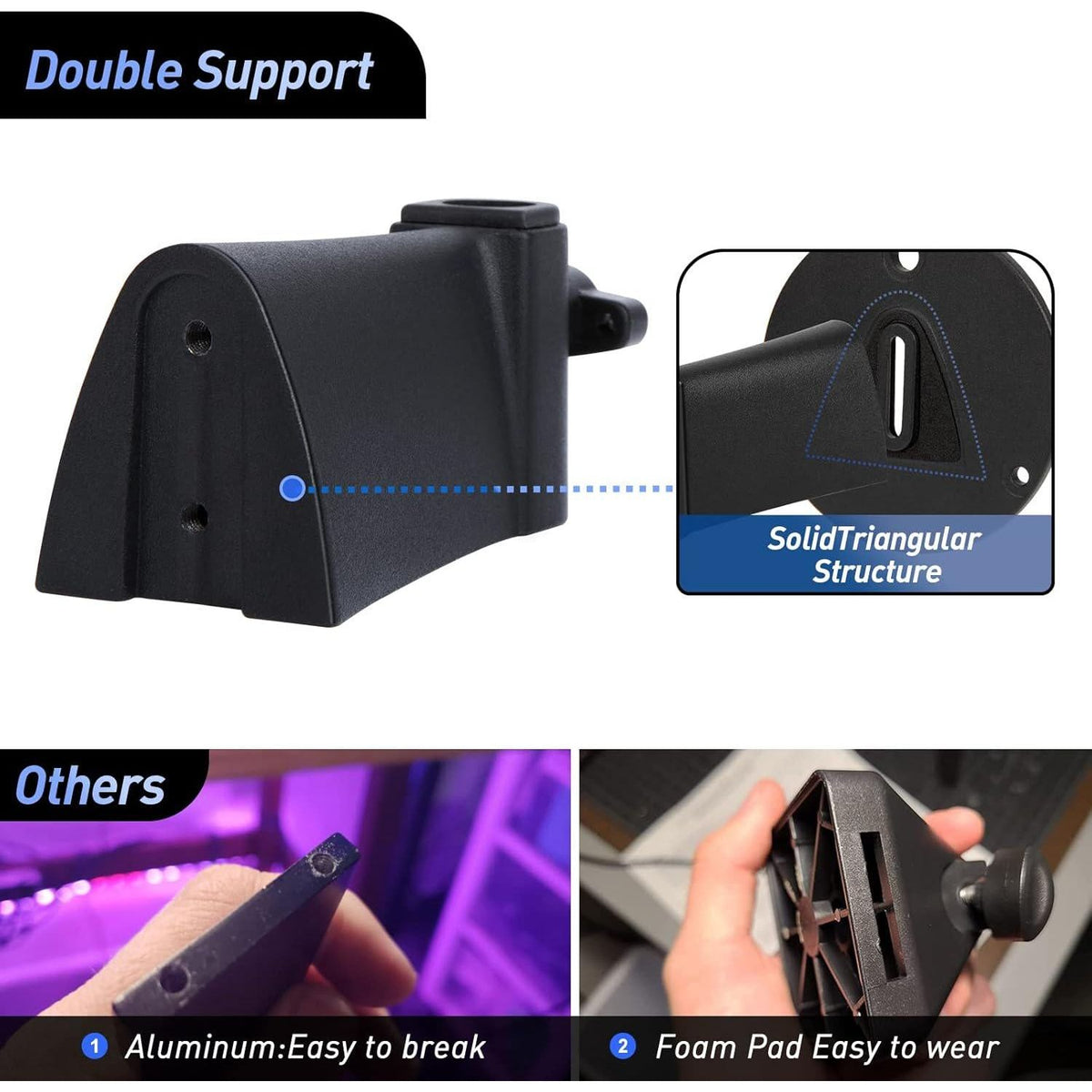 Microphone Wall Mount Boom Arm - Microphone Wall Mount For Mic Holder Horizontal Mounting Wall Space Saving Desktop Metal Mic Stand Clamp By SUNMON,