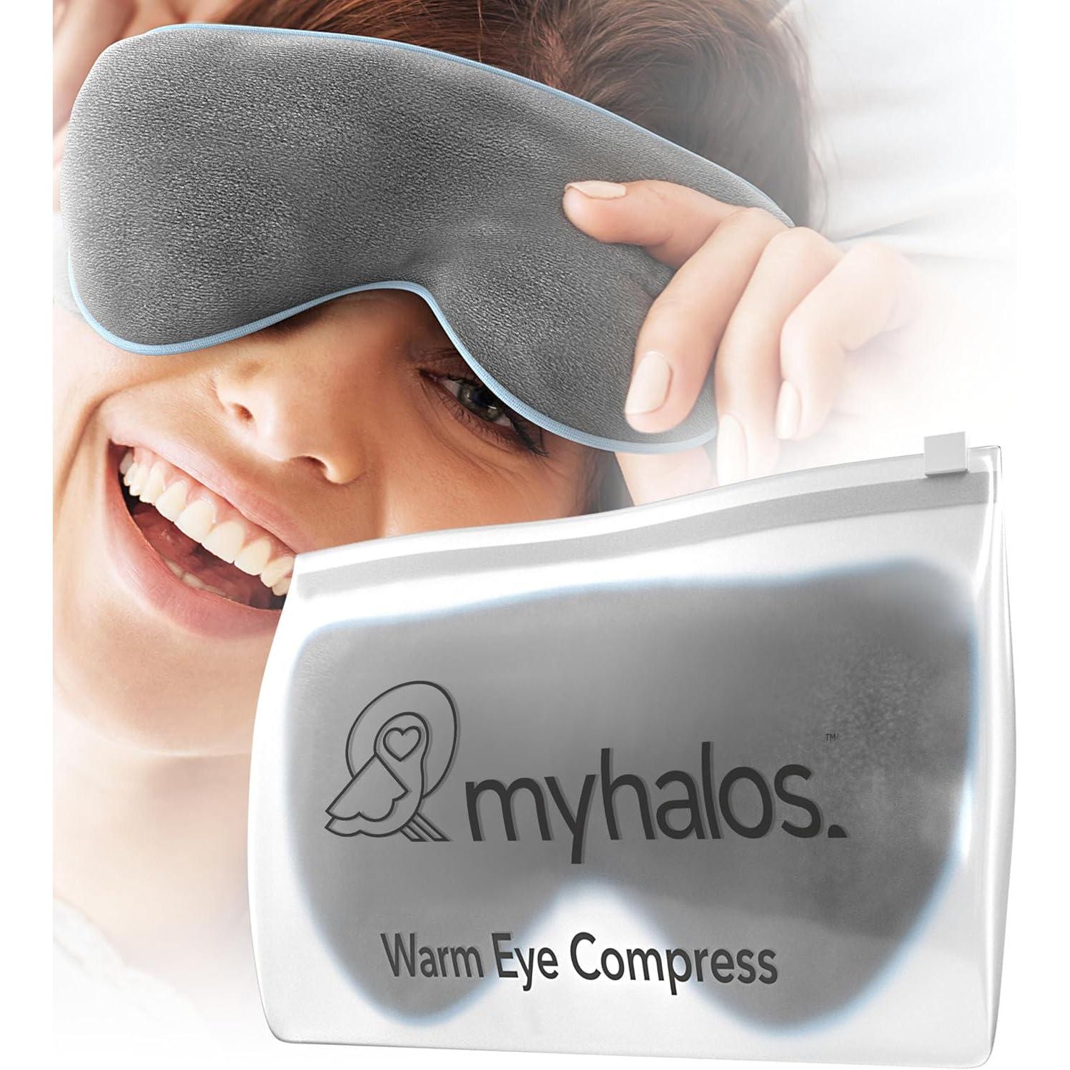 Microwave Activated Warm Eye Compress For Dry Eyes, Blepharitis And Stye Eye Treatment - Heated Eye Masks For Dry Eyes - Dry Eye Therapy Mask And Eye Compress Moist Heat Delivers Warm Compress For Eyes,
