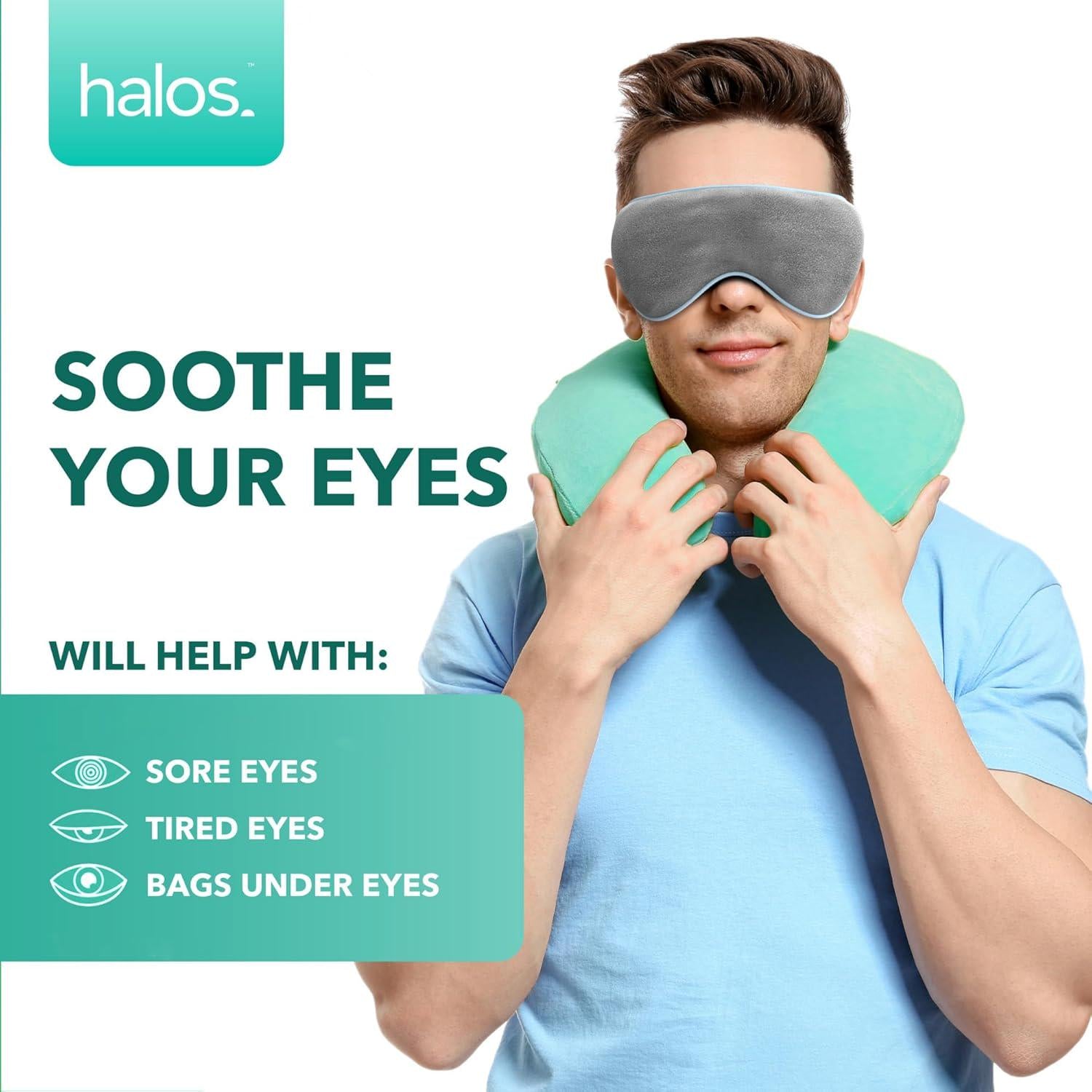 Microwave Activated Warm Eye Compress For Dry Eyes, Blepharitis And Stye Eye Treatment - Heated Eye Masks For Dry Eyes - Dry Eye Therapy Mask And Eye Compress Moist Heat Delivers Warm Compress For Eyes,