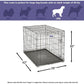 MidWest Homes for Pets Single Door ICrate Dog Crate, Leak-Proof Pan, Floor Protecting Feet, Divider Panel & Enhanced Patented Features, Ideal for Dogs