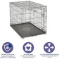 MidWest Homes for Pets Single Door ICrate Dog Crate, Leak-Proof Pan, Floor Protecting Feet, Divider Panel & Enhanced Patented Features, Ideal for Dogs