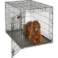 MidWest Homes for Pets Single Door ICrate Dog Crate, Leak-Proof Pan, Floor Protecting Feet, Divider Panel & Enhanced Patented Features, Ideal for Dogs