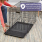 MidWest Homes for Pets Single Door ICrate Dog Crate, Leak-Proof Pan, Floor Protecting Feet, Divider Panel & Enhanced Patented Features, Ideal for Dogs