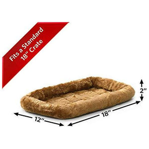 MidWest Pet Crate Bed Cinnamon Fur for 40218CN Dog Crates Soft and Comfortable