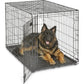 MidWest Homes for Pets Single Door ICrate Dog Crate, Leak-Proof Pan, Floor Protecting Feet, Divider Panel & Enhanced Patented Features, Ideal for Dogs