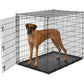 MidWest Homes for Pets Single Door ICrate Dog Crate, Leak-Proof Pan, Floor Protecting Feet, Divider Panel & Enhanced Patented Features, Ideal for Dogs
