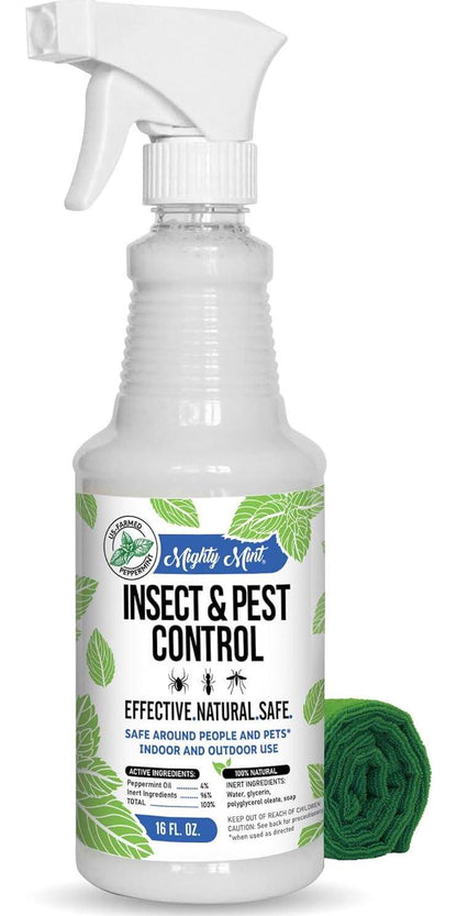 Mighty Mint Peppermint Oil Insect & Pest Spray, 16oz, For Spiders, Ants & More
