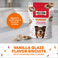 Milk Bone Dunkin Dog Biscuits Vanilla Glaze Flavor with Natural Ingredients 8 oz