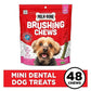 Milk-Bone Fresh Breath Brushing Chews, 48 Mini Treats, Daily Dental Snacks for Small Dogs, Tartar Control