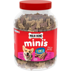Milk Bone Minis Flavor Snacks Dog Treats Crunchy Biscuits 36 oz for Training and Rewarding Small Dogs