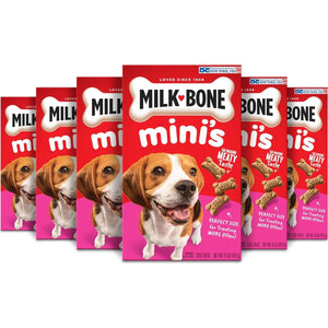 Milk-Bone Mini Dog Biscuits, Original Flavor, 15 oz Box, Crunchy Treats for Training or Rewards