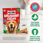 Milk Bone Original Brushing Chews 18 Count Large Size Dental Dog Treats for Daily Cleaning and Fresh Breath