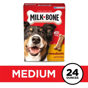 Milk Bone Original Biscuits for Medium Dogs 24 oz Crunchy Dog Treats Packaging May Vary