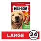 Milk Bone Large Dog Biscuits 24 oz Crunchy Treats Help Clean Teeth and Freshen Breath