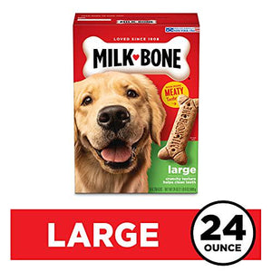 Milk Bone Large Dog Biscuits 24 oz Crunchy Treats Help Clean Teeth and Freshen Breath