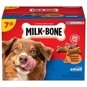 Milk Bone Dog Biscuits 7 lb Peanut Butter Flavor Crunchy Naturally and Artificially Flavored