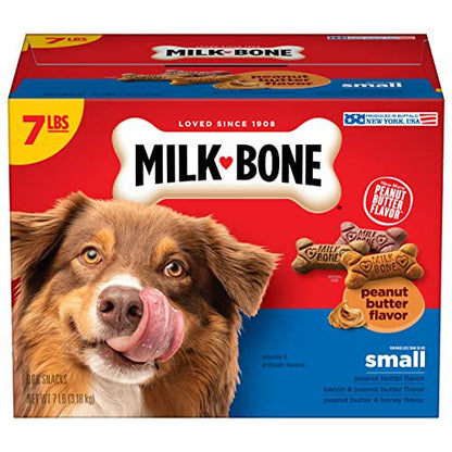 Milk Bone Dog Biscuits 7 lb Peanut Butter Flavor Crunchy Naturally and Artificially Flavored