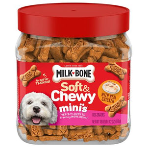 Milk Bone Soft and Chewy Mini’s Dog Treats 18 oz Chicken Made with Real Chicken Breast Perfect for Training or Rewards