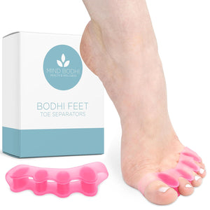 Mind Bodhi Health Wellness Toe Separators, Bunion Corrector, Restores Toes to Original Shape, Pink, Men & Women