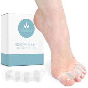 Mind Bodhi Health Wellness Toe Separators, Bunion Corrector, Restoring Toes to Their Original Shape, Clear, For Men & Women