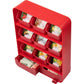Mind Reader Tea Bag Organizer, 10.25 L X 3.25 W X 13.75 H, Red,887530005480