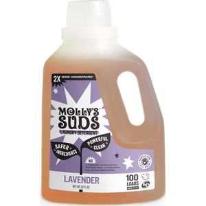 Molly's Suds Molly's Suds Liquid Laundry Detergent | Clean Laundry Detergent Soap For Sensitive Skin | 2x Concentrated, High Efficiency (HE) | Lavender - 100 Loads