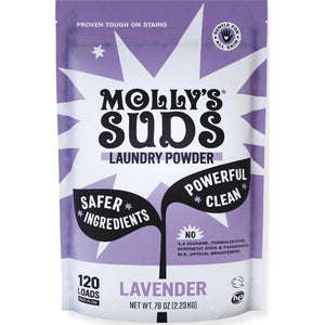 Molly’s Suds Original Laundry Detergent Powder, 120 Loads, Lavender, Safe for Sensitive Skin
