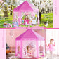 Monobeach Princess Tent for Girls, 55"x53", Indoor/Outdoor Playhouse with Star Lights, Kids Castle Toy