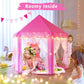 Monobeach Princess Tent for Girls, 55"x53", Indoor/Outdoor Playhouse with Star Lights, Kids Castle Toy