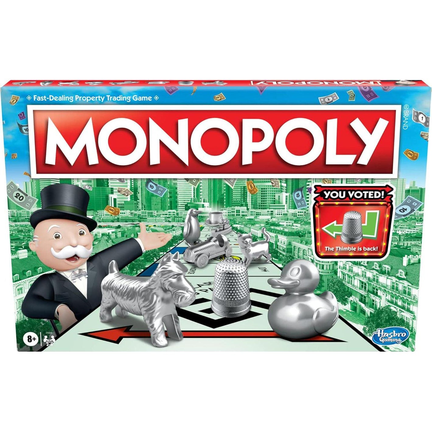 Monopoly Token Vote Edition Family Board Game for Kids and Adults 2 to 6 Players Ages 8 Plus