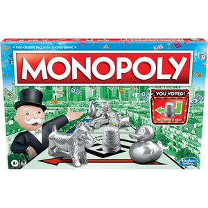 Monopoly Token Vote Edition Family Board Game for Kids and Adults 2 to 6 Players Ages 8 Plus