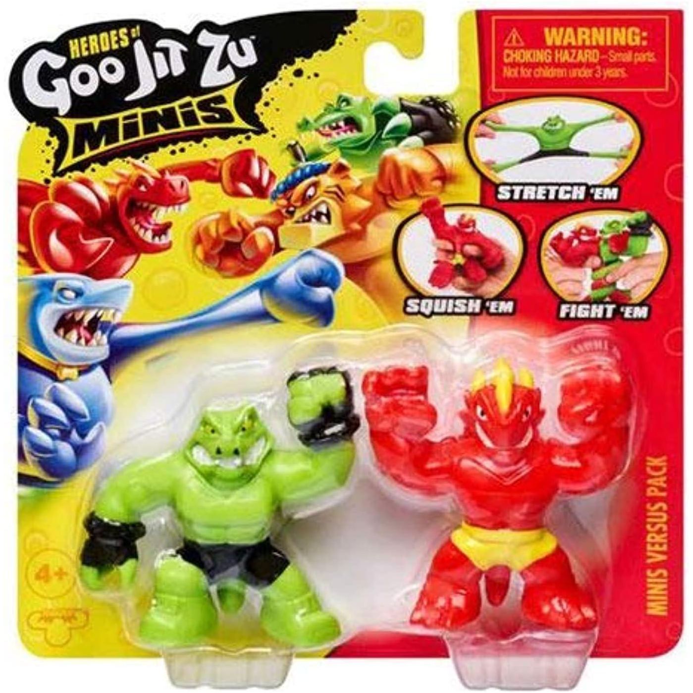 Moose Toys Goo JIT Zu Mini Pack Versus Blazagon Vs Rockjaw,