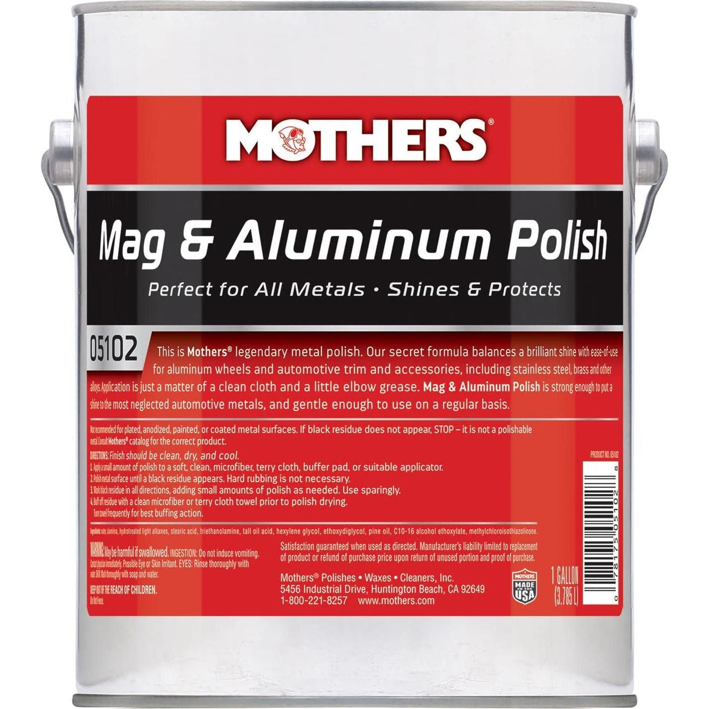 Mothers 05102 Mag And Aluminum Polish - 1 Gallon,078175051028