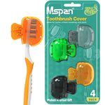 Mspan Electric Toothbrush Cover Cap: Brush Head Protector Cute Plastic Clip Pod - Toothbrush Travel Case For Traveling And Home - 4 Packs,