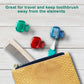 Mspan Toothbrush Head Cover Cap: Tooth Brush Protector Cute Plastic Clip Pod Compatible With Standard And Electric Toothbrush - Travel Case For Traveling And Home - 4 Packs,