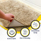 Muddy Mat Super Absorbent 30 x 19 Beige Pet Rug for Muddy Paws Non Slip Quick Dry Machine Washable