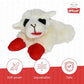 Multipet Lamb Chop Plush Squeaky Toy, 6”, Cream, Extra Soft for All Dogs, Cuddling & Playtime Toy