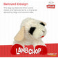 Multipet Lamb Chop Dog Plush Toy, 10”, Cream, 5 Squeakers, Extra Soft Cuddly Stuffed Toy for Small/Medium Dogs
