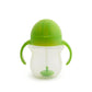 Munchkin Any Angle Sippy Cup For Toddlers, Weighted Straw Trainer Cup With Click Lock Lid, 7 Ounce, Green,735282448539