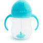 Munchkin Any Angle Sippy Cup For Toddlers, Weighted Straw Trainer Cup With Click Lock Lid, 7 Ounce, Blue,735282158483