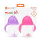 Munchkin Any Angle Sippy Cup For Toddlers, Weighted Straw Trainer Cup With Click Lock Lid, 7 Ounce, 2 Pack, Pink/Purple,735282177996