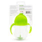 Munchkin Any Angle Sippy Cup For Toddlers, Weighted Straw Trainer Cup With Click Lock Lid, 7 Ounce, Green,735282448539