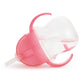 Munchkin Any Angle Sippy Cup For Toddlers, Weighted Straw Trainer Cup With Click Lock Lid, 7 Ounce, 2 Pack, Pink/Purple,735282177996