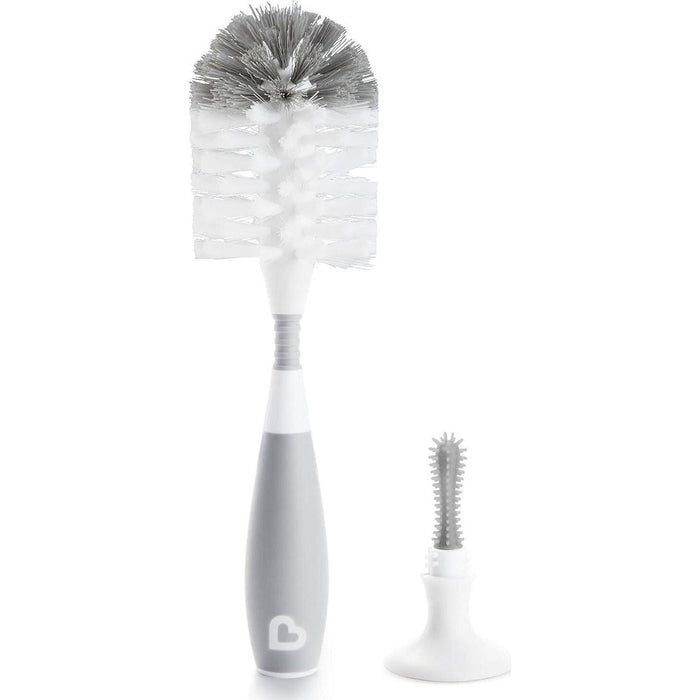 Munchkin Bristle Bottle Brush, Grey