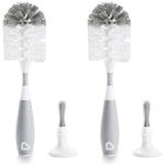 Munchkin Bristle Bottle Brush, Grey, 2 Pack,735282213922