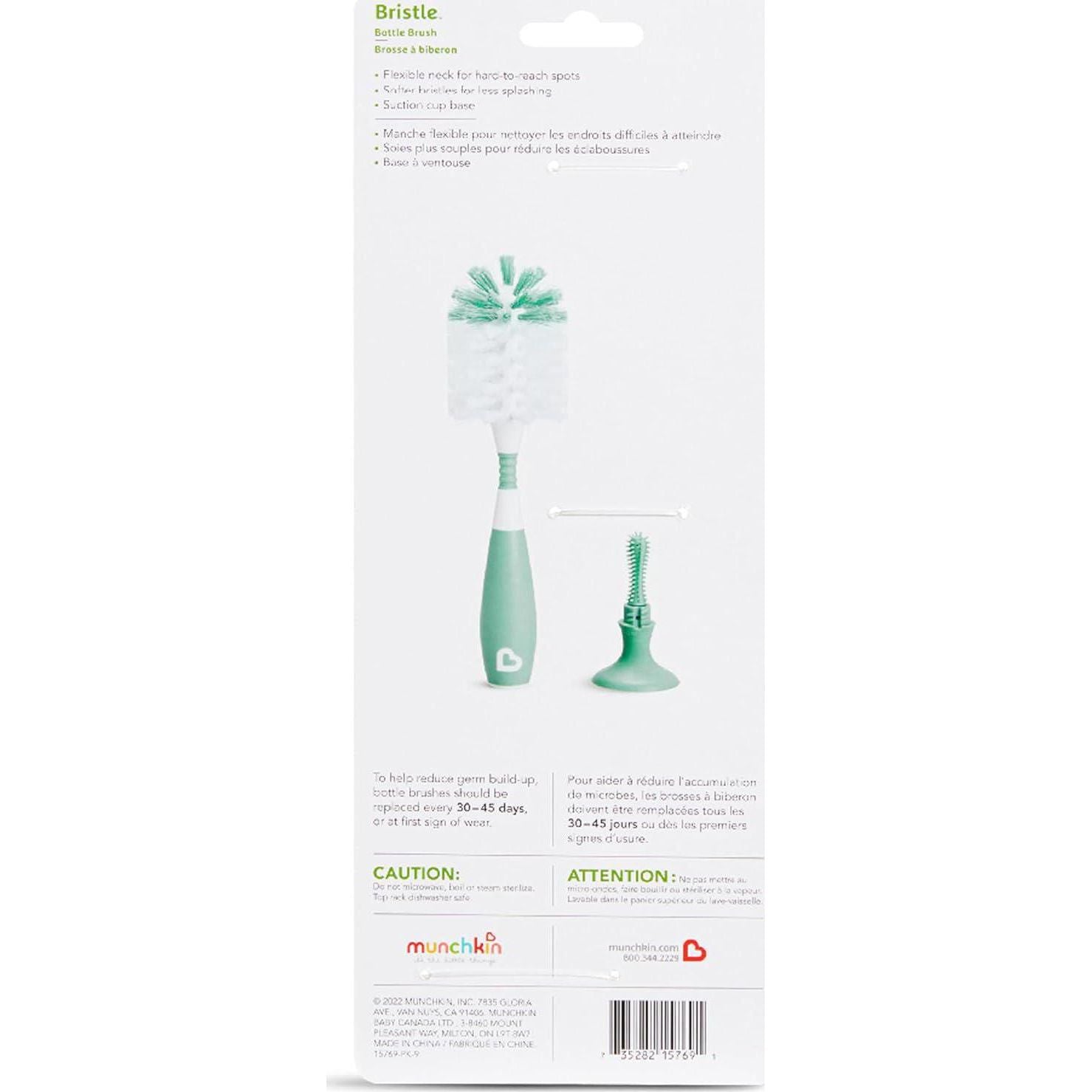 Munchkin Bristle Bottle Brush, Sage,735282160233