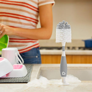 Munchkin Bristle Bottle Brush, Grey,735282179402