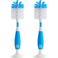 Munchkin Bristle Bottle Brush, Blue, 2 Pack,735282213939