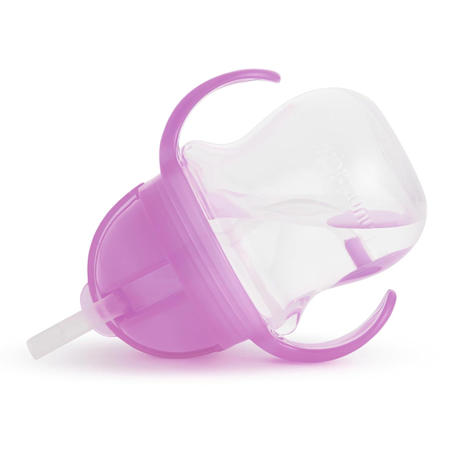 Munchkin Click Lock Weighted Straw Cup, 7 Ounce, Orange, Pack Of 1,735282108419