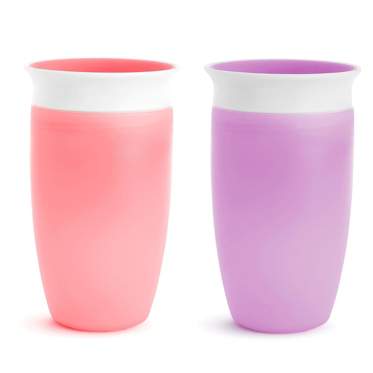Munchkin Miracle 360 Toddler Sippy Cup, Spill Proof, 10 Ounce, 2 Pack, Pink/Purple,735282179280
